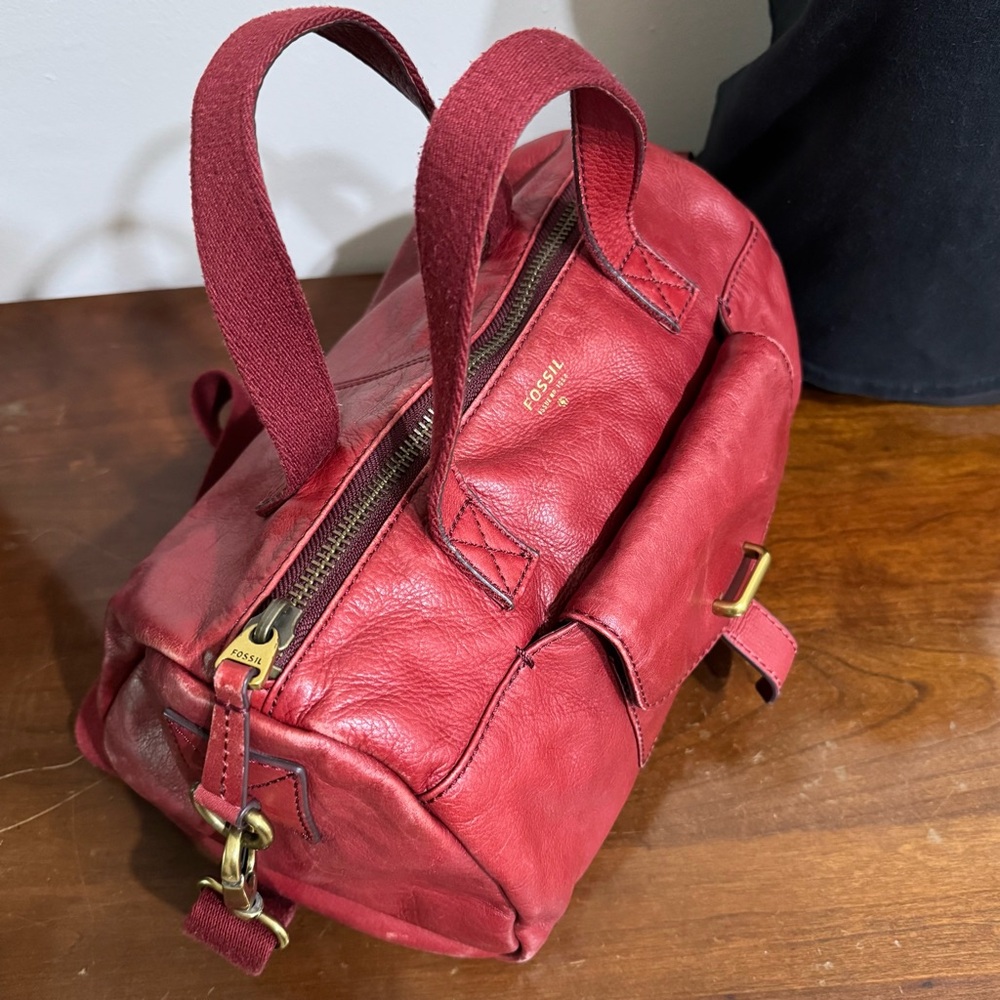 Fossil Bag Top Handle Boston Crossbody Bag - Picture 5 of 12
